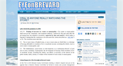 Desktop Screenshot of eyeonbrevard.com