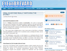 Tablet Screenshot of eyeonbrevard.com